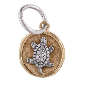 ⚡️ NWT Waxing Poetic Camp Charms Sterling Silver 925 and Brass - Turtle